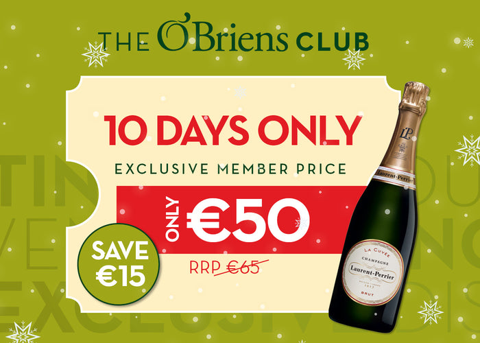 10 days only - Laurent-Perrier La Cuvée Brut NV - ONLY €50 with the O'Briens App -  ENDS 10/11/2024